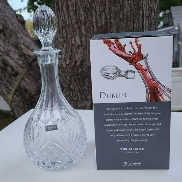 Godinger Dublin Collection Wine‎ Whiskey Liquor Decanter 28 Oz - 850 ml - Picture 3 of 15